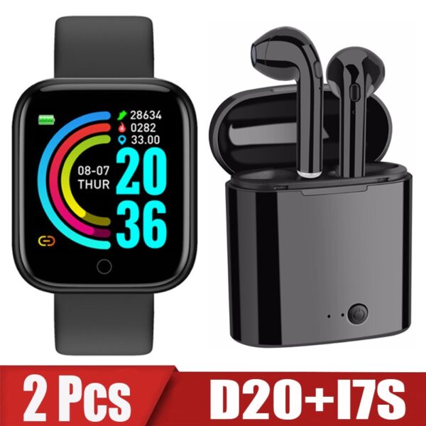 Relógio Inteligente Smartwatch D20 – Compre 1 e ganhe um fone de ouvido sem fio bluetooth I7S - Imagem 2