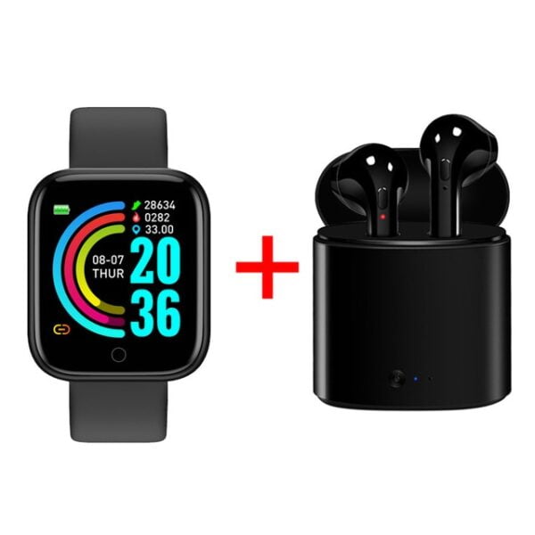 Relógio Inteligente Smartwatch D20 – Compre 1 e ganhe um fone de ouvido sem fio bluetooth I7S