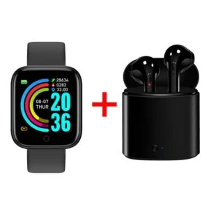 Relógio Inteligente Smartwatch D20 – Compre 1 e ganhe um fone de ouvido sem fio bluetooth I7S